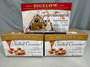 lot 184 image: 3 New Boxes of Bigelow Tea