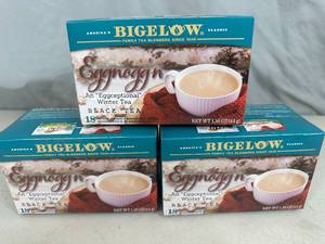 lot 186 image: 3 New Boxes of Bigelow Eggnoggin Black Tea