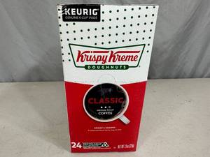 lot 195 image: New Box of 24 Krispy Kreme Coffee Keurig K-Cups