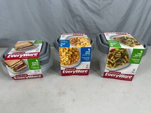lot 207 image: 12 New Good Cook EveryWare Containers with Lids