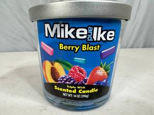 lot 235 image: New Mike and Ike 3 Wick Candle