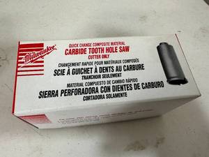 lot 239 image: New Milwaukee Carbide Tooth Hole Saw 2