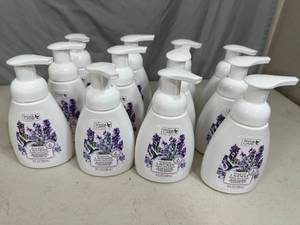 lot 271 image: 12 New Rosemary Lavender Foaming Hand Sanitizer with Essential Oils