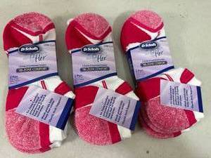 lot 277 image: 9 New Pair of Dr Scholls For Her Socks