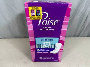 lot 282 image: New 26 Count Poise Pads