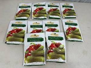 lot 285 image: 10 New Packs of Mrs. Wages Medium Spicy Pickle Mix