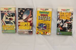 lot 106 image: football VHSS From 88 and 89