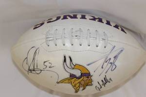 lot 120 image: Autographed Viking Football