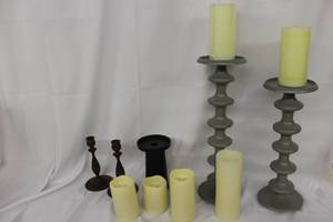 lot 226 image: Assorted Candles & Stands