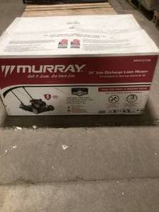 Murray MNA152506 20 in. 125 cc Briggs &Stratton Walk Behind Gas Push Lawn Mower with 4 Wheel  Customer Returns See Pictures
