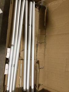 Curtain and Rods  Customer Returns See Pictures