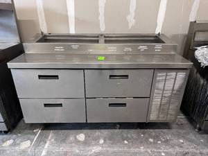 4-Drawer Refrigerator Prep Table