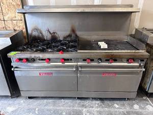 Commercial Vulcan Stove, Griddle and Oven