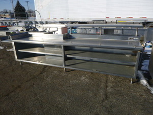 Stainless Steel Table with Over Shelf