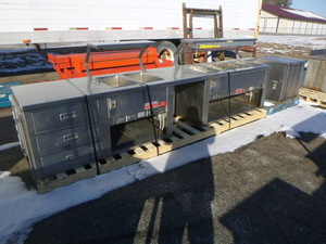 Stainless Steel Table with Steam Table