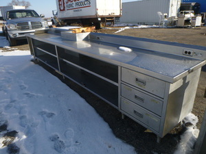 Stainless Steel Table with Sink