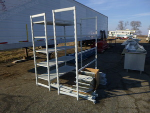 2 Poly Shelving Units