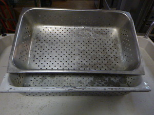3 Full Size Steam Table Drain Pans