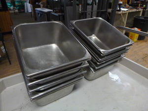 14 - 12 Size Steam Table Pans