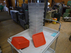 9 Cambro Storage Containers with Lids