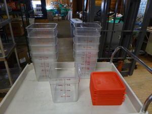 11 Cambro Containers with Lids