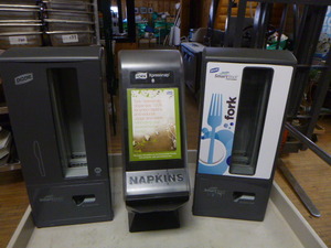 Napkin, Knife and Fork Dispensers