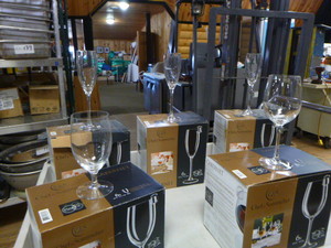 5 Boxes of Wine Glasses
