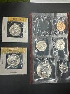 Vintage Coin Lot (1943-S & 1959-D Plus 2004 BU Coins)