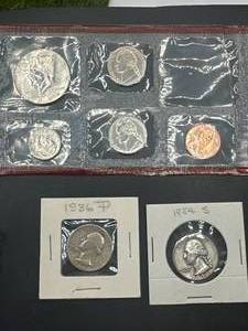Vintage Coin Lot (1936-P & 1954-S Plus 2004 BU Coins)