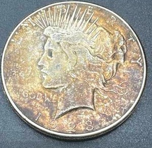 1923-S Silver Peace Dollar VFXF