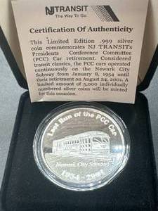 1oz .999 Silver Train Round (rare, only 5000 minted)