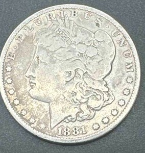 1881-P Morgan Silver Dollar