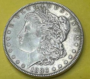 1886-P Morgan Silver Dollar