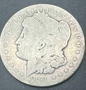 1891-O Morgan Silver Dollar