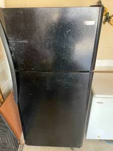 lot 9 image: Black Frigidaire Refrigerator 65.5h x 30.18thw x 30d