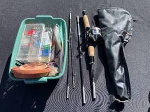 lot 74 image: Fishing Rod with Build Your Own Lure Set