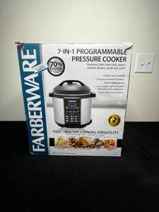lot 318 image: Farberware 7 in 1 Pressure Cooker w Box - untested