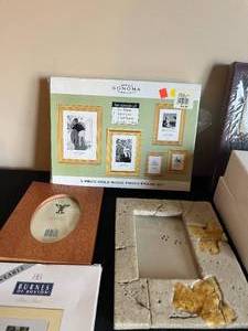 lot 183 image: Various Frames, Photo Album, Black Marble Coaster Set