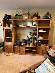lot 202 image: 3 Piece Entertainment Center ONLY CONTENTS NOT INCLUDED