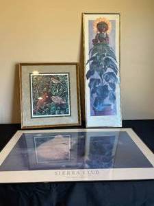 lot 203 image: Variety of Framed Wall Art
