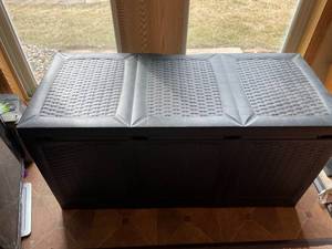 lot 477 image: Plastic Storage Chest for Outdoor Equipment