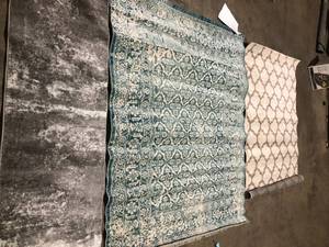 Lot of 3 Assorted Area Rugs Various Models Sizes and Conditions   Customer Returns See Pictures