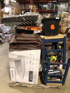 Pallet of Assorted General Merchandise and Hardware Various Models and Conditions Customer Returns See Pictures