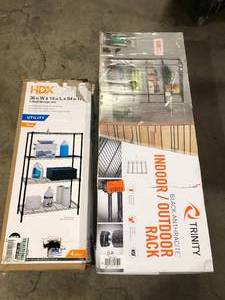 Lot of Assorted Shelving Various Models Sizes and Conditions Customer Returns See Pictures