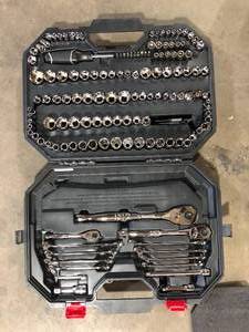 Husky 144-Position 14 in. and 38 in. Drive Mechanics Tool Set (125-Piece) Customer Returns See Pictures
