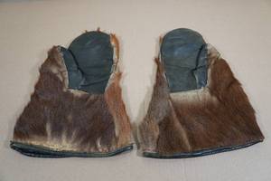 lot 38 image: Antique Horse Hide Alaskan Mittens