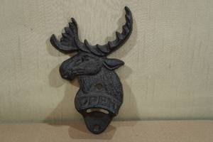 lot 42 image: Cast Iron Moose Head Bottle Opener