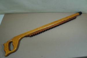 lot 64 image: Vintage Oak Saw Cane Walking Stick
