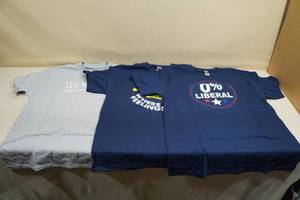 lot 91 image: 3 Political T-Shirts - Pro-RepublicanTrump - Large
