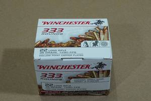 lot 135 image: 333 Winchester .22 LR 36 Gr CP HP Ammo